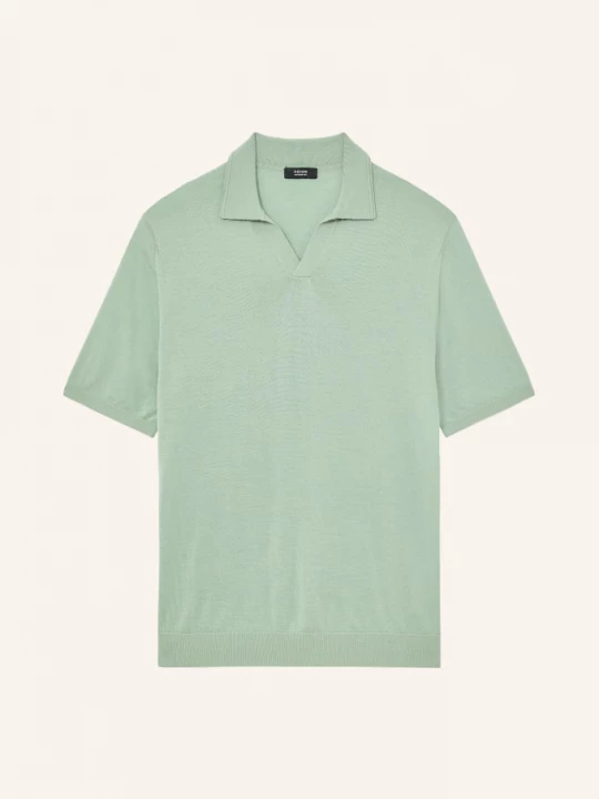 Obrázek produktu Reiss Pletené Polo Tričko Duchie Z Merino Vlny světle zelená