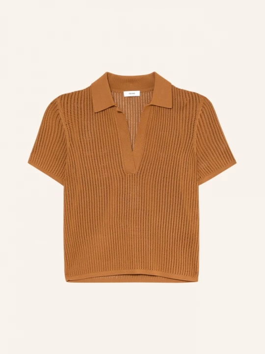 Obrázek produktu Reiss Pletené Polo Tričko hnědá