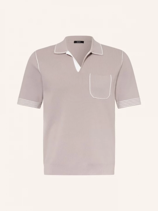 Obrázek produktu Reiss Pletené Polo Tričko Newbury světle hnědá