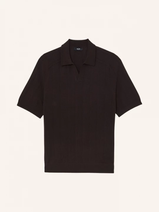 Obrázek produktu Reiss Pletené Tričko Chelmsford Z Merino Vlny tmavě hnědá