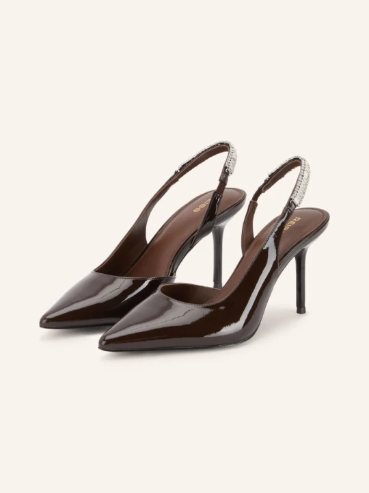 Obrázek produktu Reiss Slingpumps Magda S Ozdobnými Kamínky tmavě červená