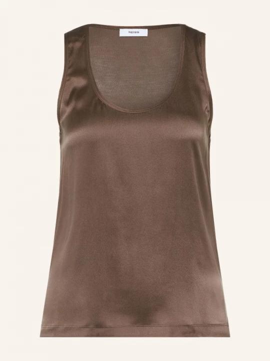 Obrázek produktu Reiss Top Ruby S Příměsí Hedvábí hnědá