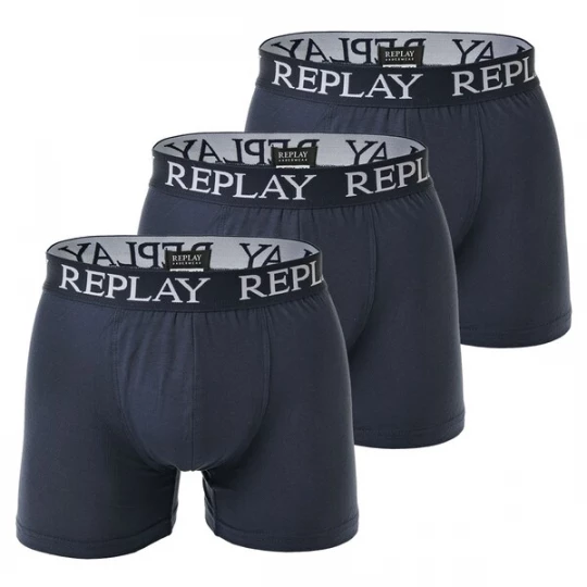 Obrázek produktu REPLAY Boxerky marine modrá / tmavě modrá / offwhite