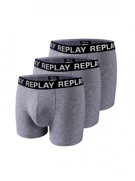 Obrázek produktu REPLAY Boxerky šedý melír / černá / bílá