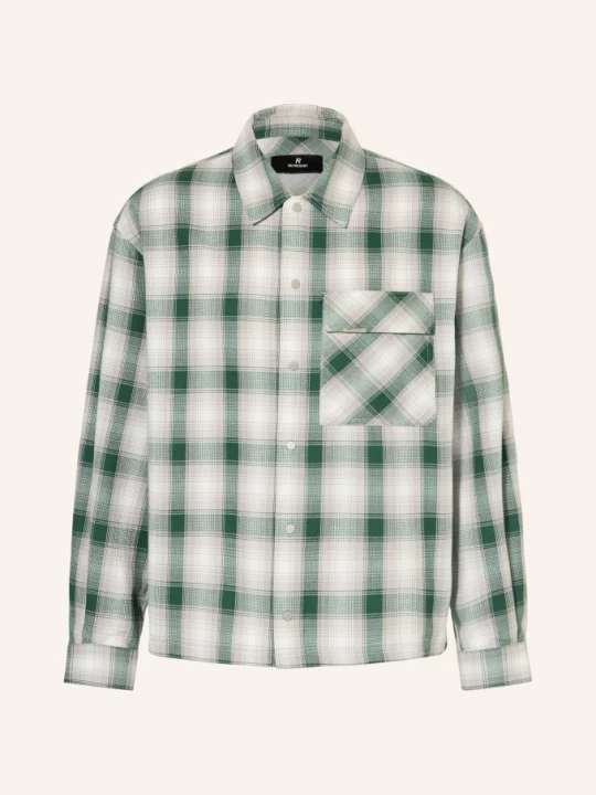 Obrázek produktu Represent Flanelová Košile Comfort Fit tmavě zelená / šedá / bílá