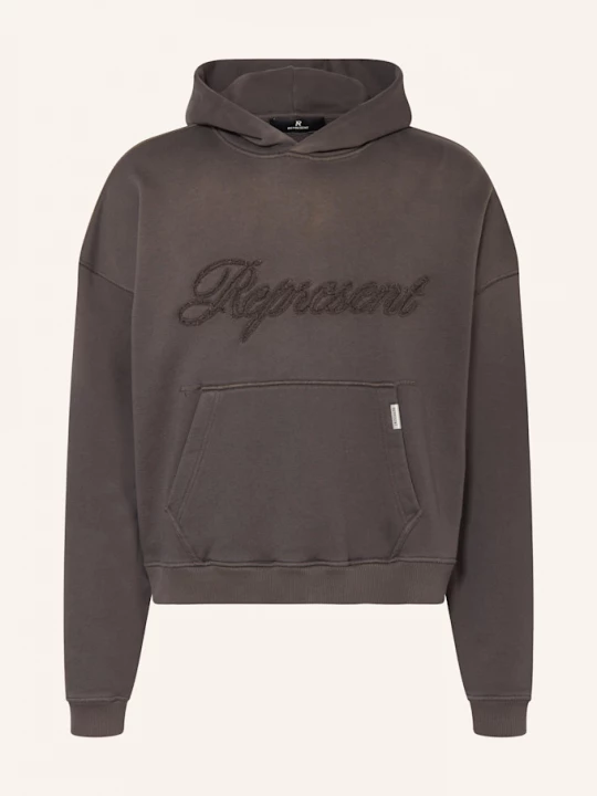 Obrázek produktu Represent Mikina S Kapucí Rep Applique tmavě šedá
