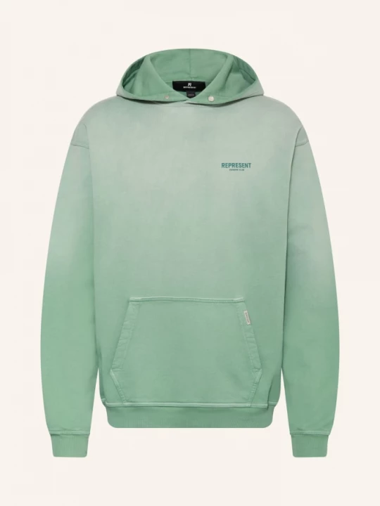Obrázek produktu Represent Oversized Mikina S Kapucí Represent Owners' Club světle zelená / zelená