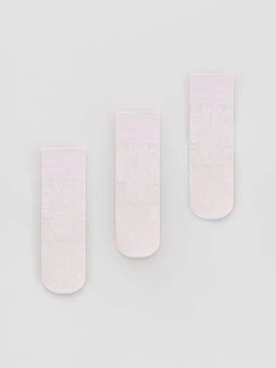 Obrázek produktu Reserved - 3pack krajkové ponožky - bílá