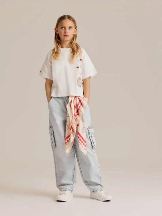 Obrázek produktu Reserved - Baggy džíny s cargo kapsami - modrá