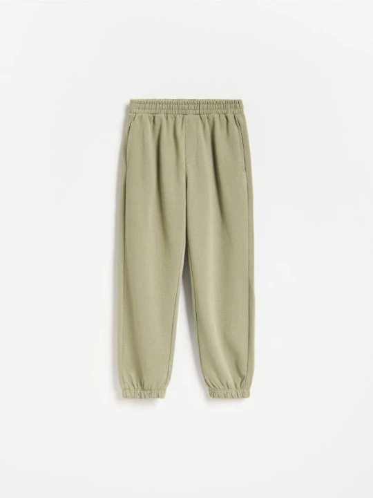 Obrázek produktu Reserved - Bavlněné kalhoty joggers - světle olivová