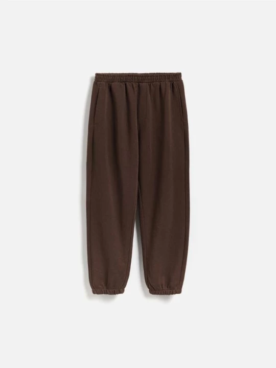 Obrázek produktu Reserved - Bavlněné kalhoty joggers - tmavě hnědá