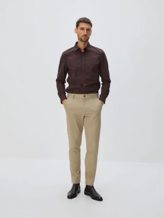 Obrázek produktu Reserved - Bavlněné kalhoty slim fit - béžová