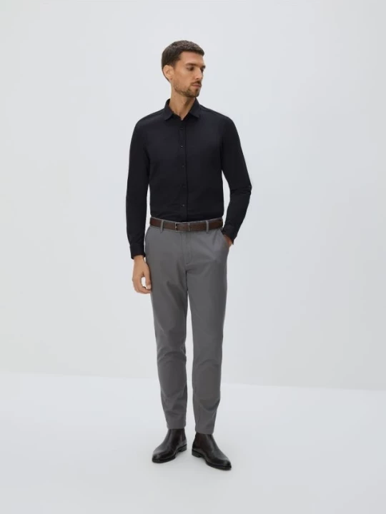 Obrázek produktu Reserved - Bavlněné kalhoty slim fit - tmavě šedá