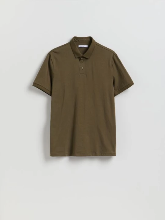 Obrázek produktu Reserved - Bavlněné polo regular fit - zelená