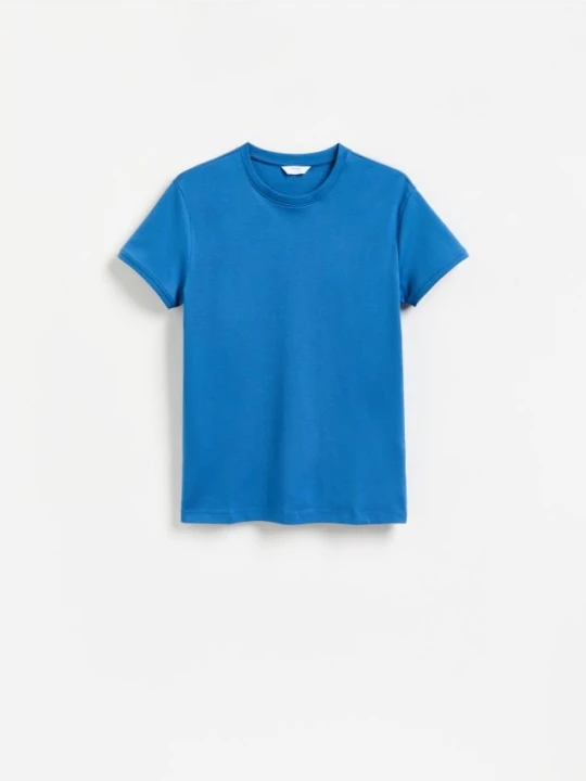 Obrázek produktu Reserved - Bavlněné tričko slim fit - modrá