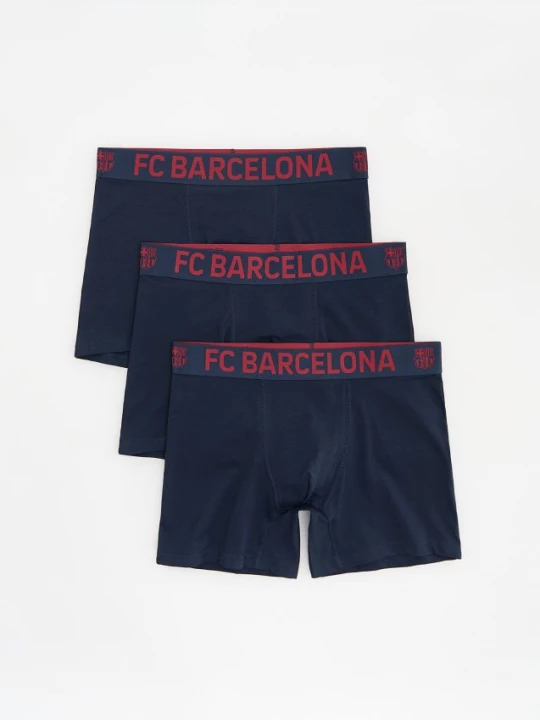 Obrázek produktu Reserved - Boxerky FC Barcelona 3 ks - tmavomodrá