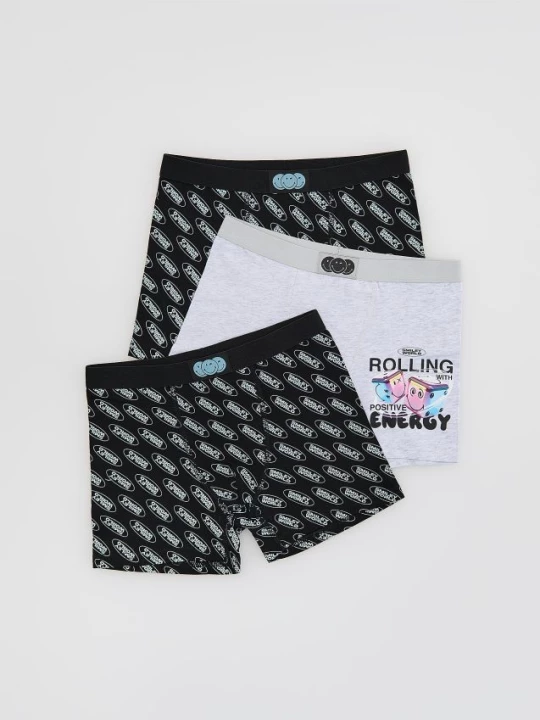 Obrázek produktu Reserved - Boxerky SmileyWorld® 3 pack - černý