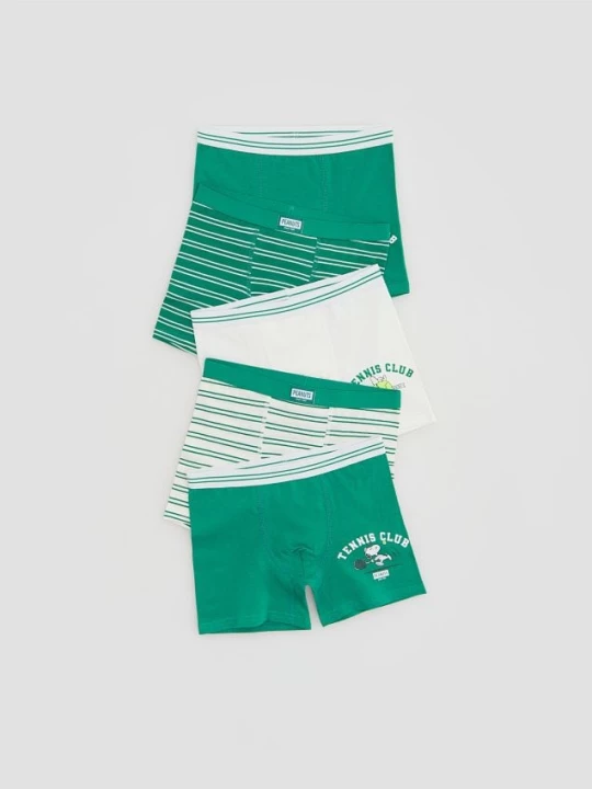 Obrázek produktu Reserved - Boxerky Snoopy 5 pack - tmavě zelená