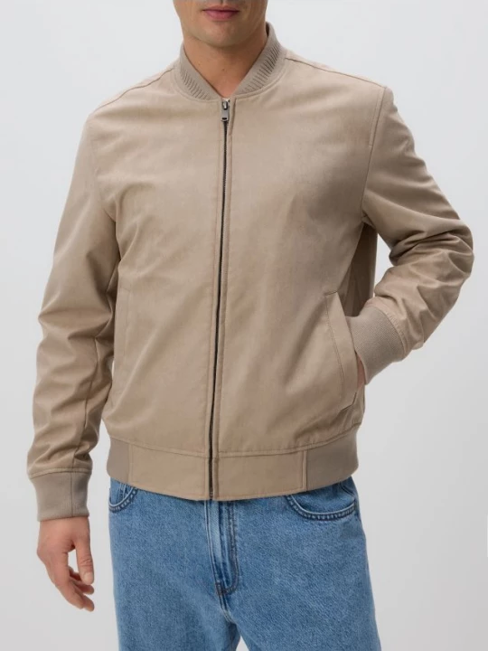 Obrázek produktu Reserved - Bunda bomber z imitace semiše - béžová
