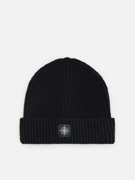 Obrázek produktu Reserved - Čepice beanie z viskózové směsi - černý