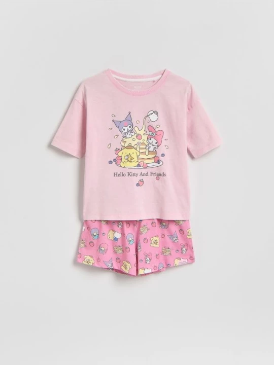 Obrázek produktu Reserved - Dvoudílná pyžama Hello Kitty and Friends - růžová