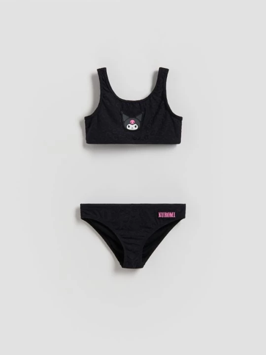 Obrázek produktu Reserved - Dvoudílné plavky Kuromi - černý