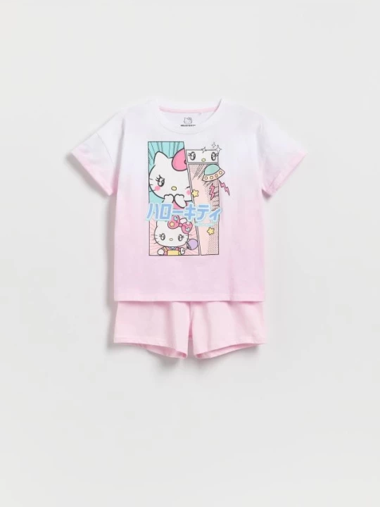 Obrázek produktu Reserved - Dvoudílné pyžamo Hello Kitty - pastelově růžová