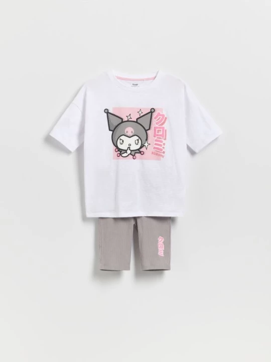 Obrázek produktu Reserved - Dvoudílné pyžamo Kuromi - bílá