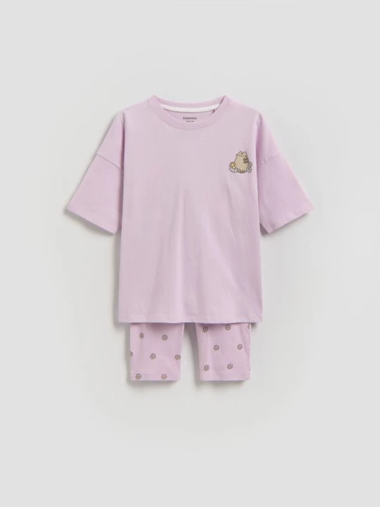 Obrázek produktu Reserved - Dvoudílné pyžamo Pusheen - hroznová