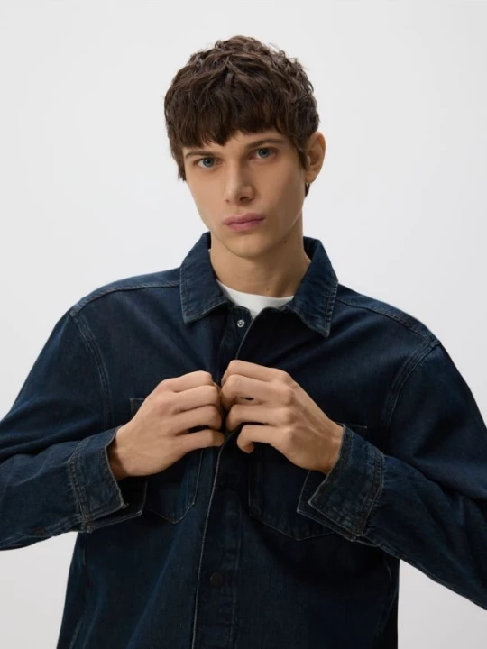 Obrázek produktu Reserved - Džínová košile comfort fit - indigo jeans