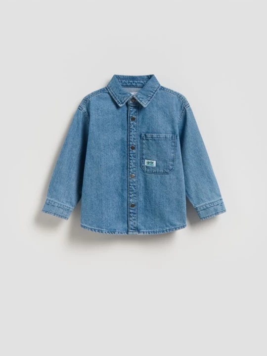 Obrázek produktu Reserved - Džínová košile oversized - modrá