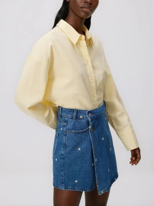 Obrázek produktu Reserved - Džínová sukně se všitými šortkami - indigo jeans