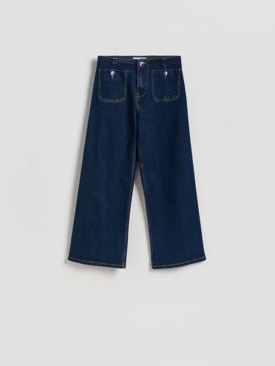 Obrázek produktu Reserved - Džíny culottes - tmavomodrá
