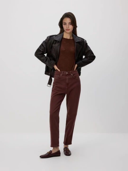 Obrázek produktu Reserved - Džíny mom fit - hnědá