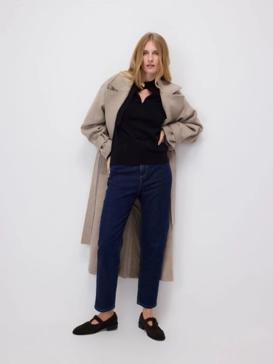 Obrázek produktu Reserved - Džíny mom fit - ocelově modrá