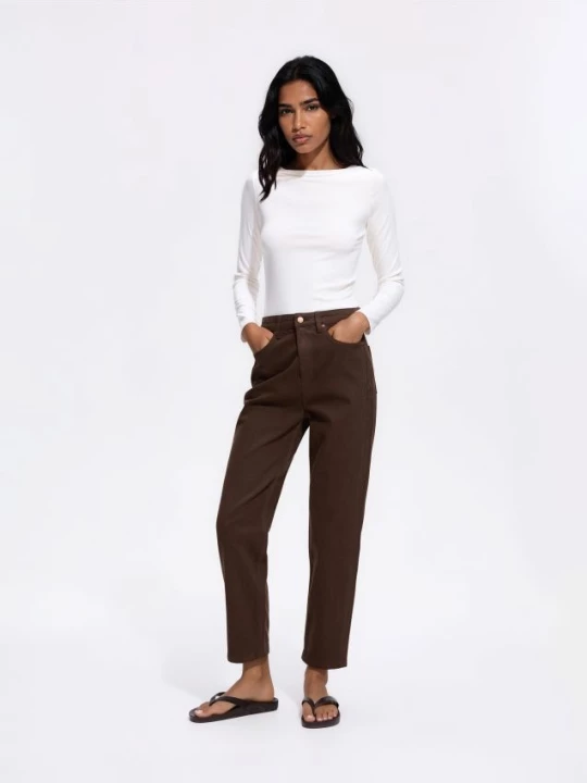 Obrázek produktu Reserved - Džíny mom fit slim - dark grey jeans