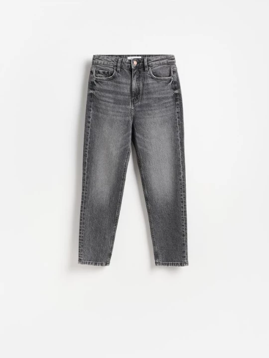 Obrázek produktu Reserved - Džíny mom fit slim - šedá