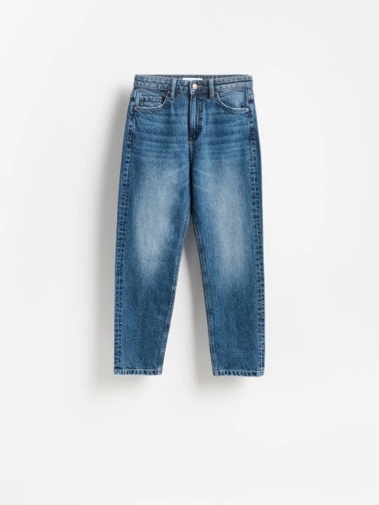 Obrázek produktu Reserved - Džíny mom fit slim - tmavomodrá
