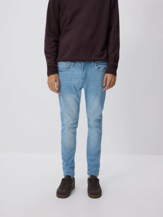 Obrázek produktu Reserved - Džíny skinny se sepraným efektem - modrá