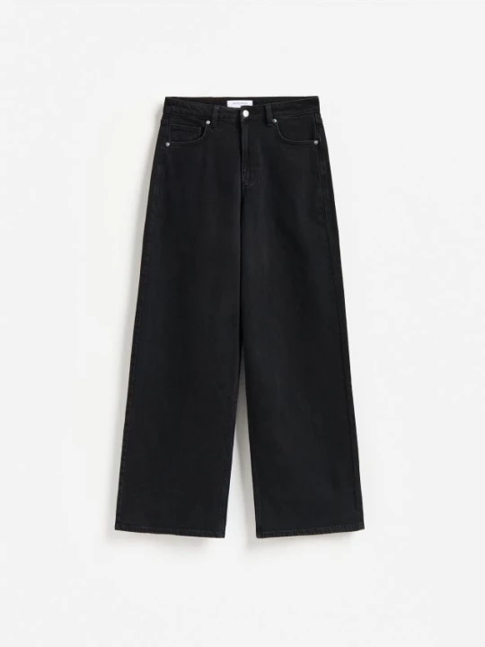 Obrázek produktu Reserved - Džíny wide leg comfort - černý