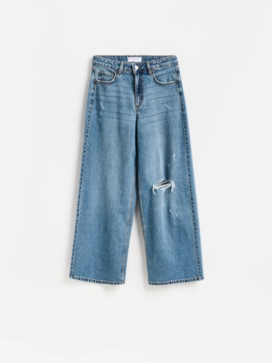 Obrázek produktu Reserved - Džíny wide leg comfort - modrá