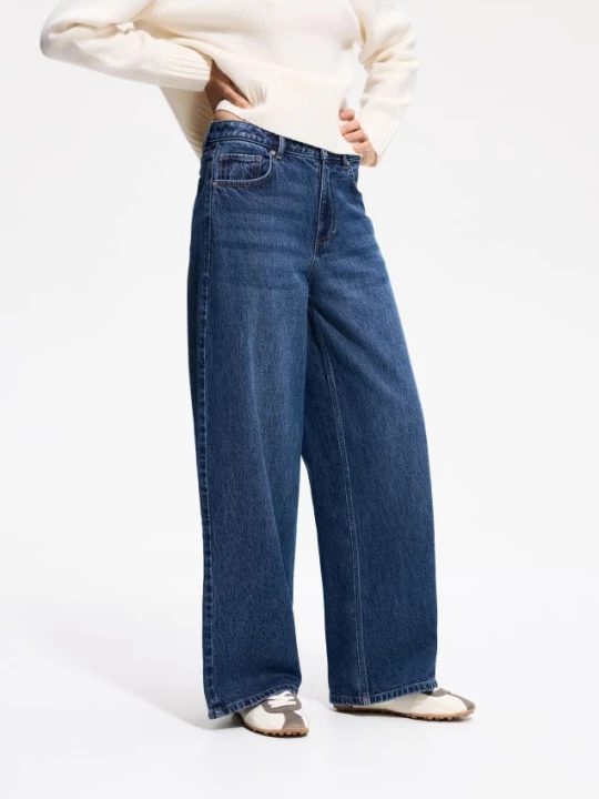 Obrázek produktu Reserved - Džíny wide leg comfort - ocelově modrá