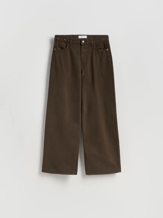 Obrázek produktu Reserved - Džíny wide leg - hnědá