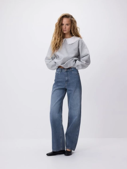 Obrázek produktu Reserved - Džíny wide leg - indigo jeans
