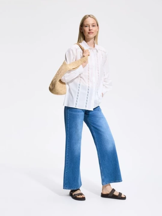Obrázek produktu Reserved - Džíny wide leg - modrá