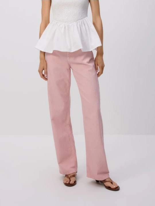 Obrázek produktu Reserved - Džíny wide leg - růžová