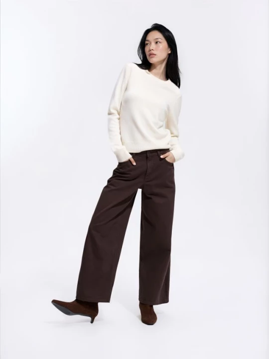 Obrázek produktu Reserved - Džíny wide leg se zkrácenou nohavicí - dark grey jeans