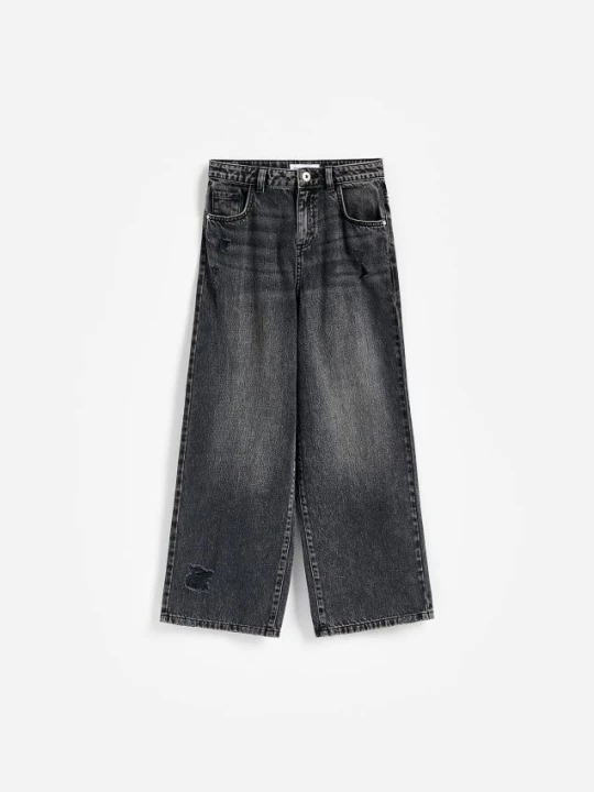 Obrázek produktu Reserved - Džíny wide leg - šedá