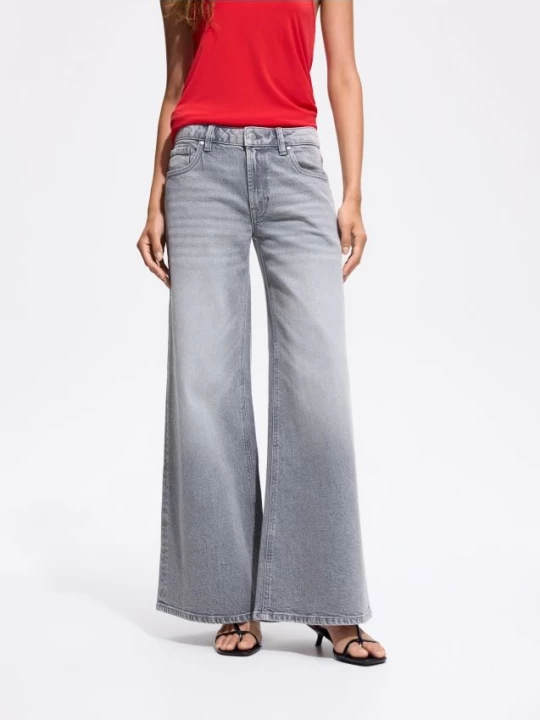Obrázek produktu Reserved - Džíny wide leg - světle šedá