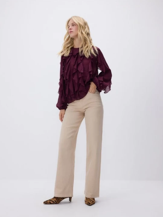 Obrázek produktu Reserved - Džíny wide leg - tělová